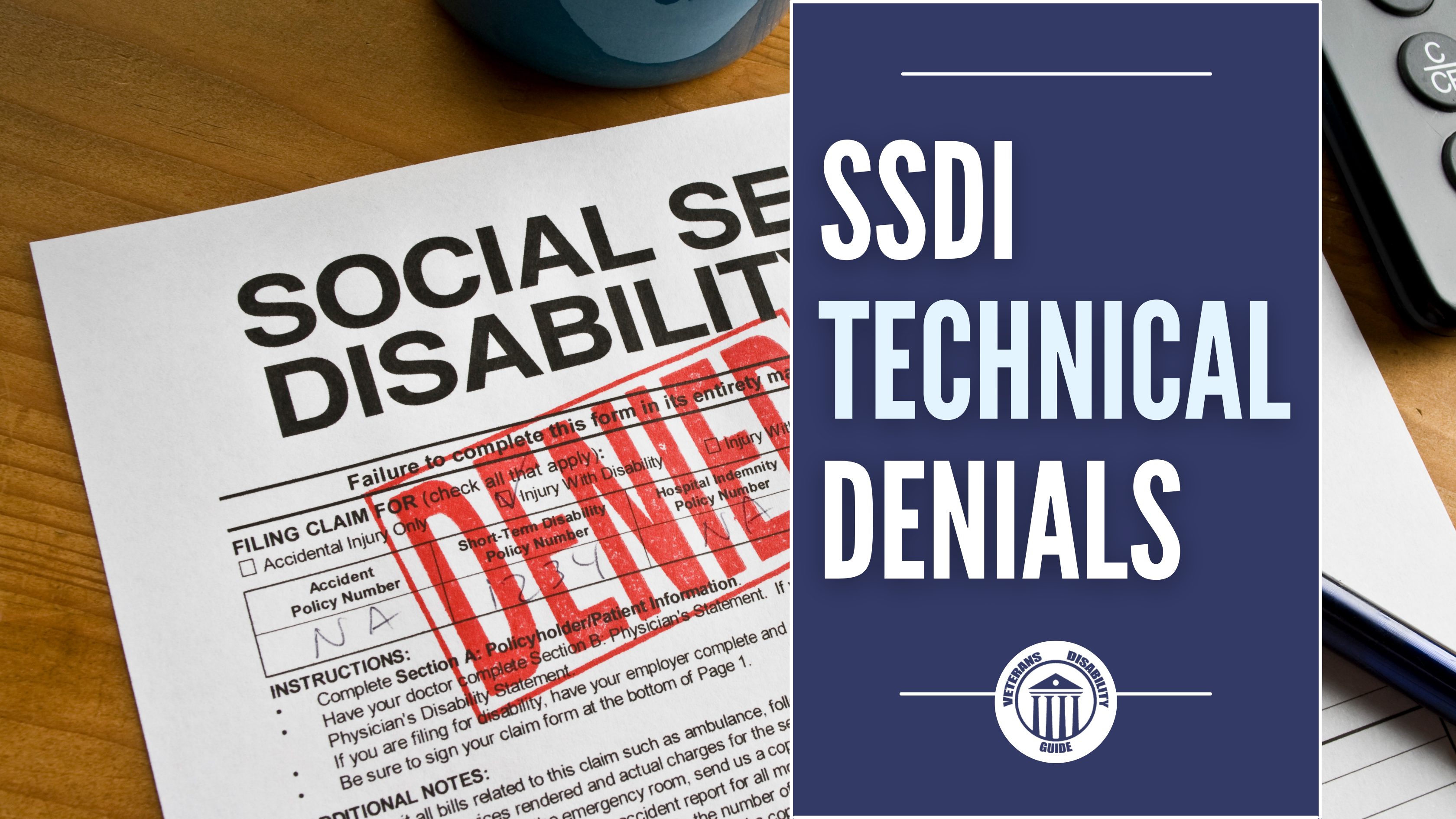 SSDI Technical Denials Blog header image